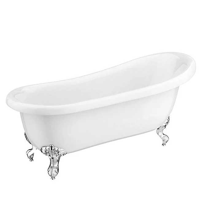 Astoria 1710 Roll Top Slipper Bath + Chrome Leg Set - Image 2