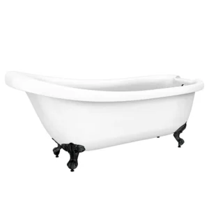 Oxford 1710 Roll Top Slipper Bath + Matt Black Leg Set