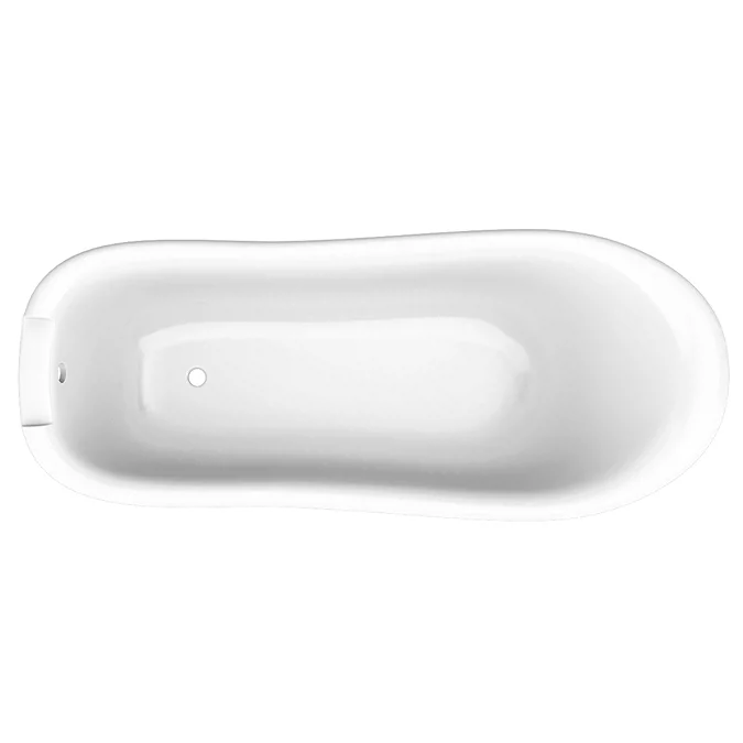 Oxford 1710 Roll Top Slipper Bath + Brushed Brass Leg Set - Image 3