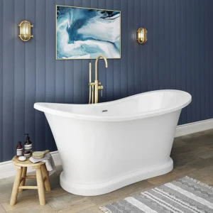 Trafalgar 1685 x 745 Double Ended Slipper Roll Top Bath