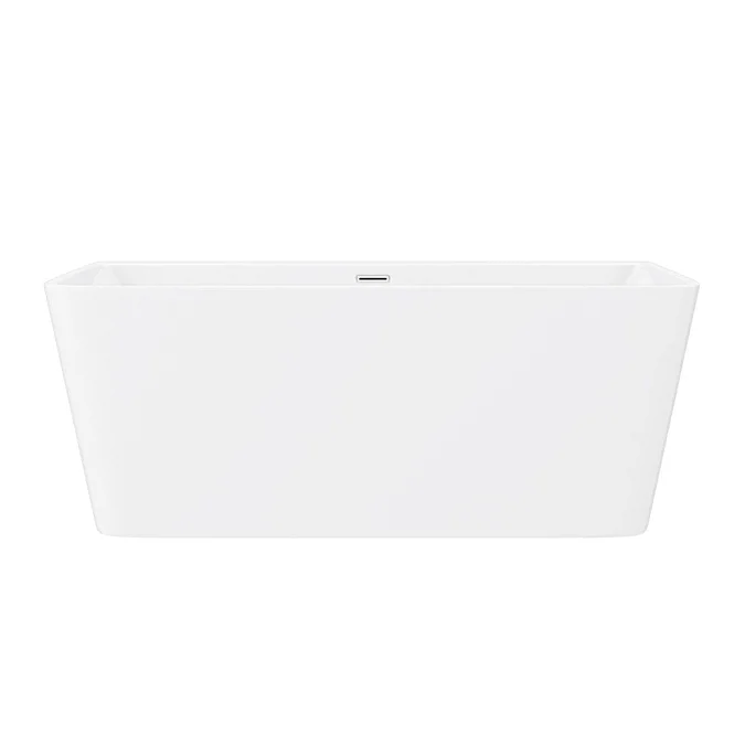 Orion 1500 x 750mm Small Back To Wall Modern Square Bath - Image 4