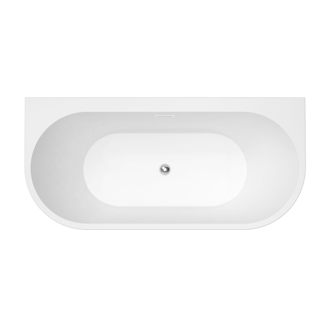 Monza 1700 x 800 Double Ended Free Standing Back To Wall Bath - Image 3