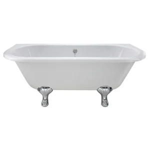 Bayswater Courtnell 1700mm Double Ended Back-To-Wall Freestanding Bath