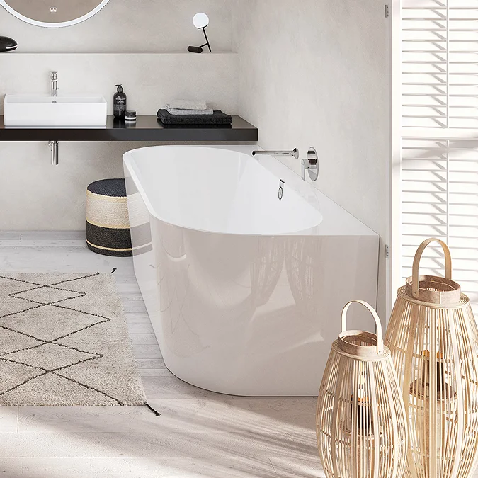 Villeroy and Boch Oberon 2.0 1800 x 800mm Back To Wall Bath - Image 4