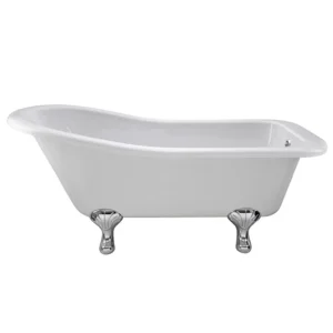 Old London - Brockley 1690 x 730 Slipper Freestanding Bath with Chrome Leg Set