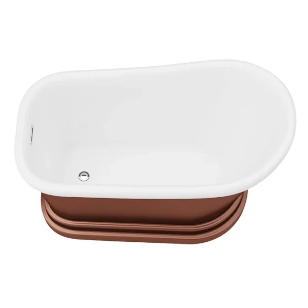 Chatsworth Copper Effect 1300mm Short Roll Top Bath Fizzy Bath chatsworth-copper-effect-1300mm-short-roll-top-bath-fizzy-bath