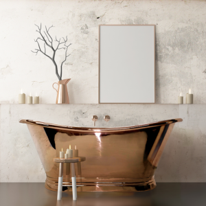BC Designs 1500mm Copper Double Ended Freestanding Bath