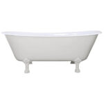 Hurlingham Prior Cast Iron Roll Top Bath (1720 x 680mm)