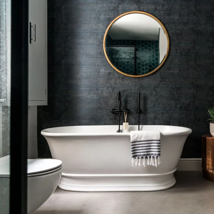BC Designs Bampton Double Ended Freestanding Bath 1555 x 740mm - Silk Matt White