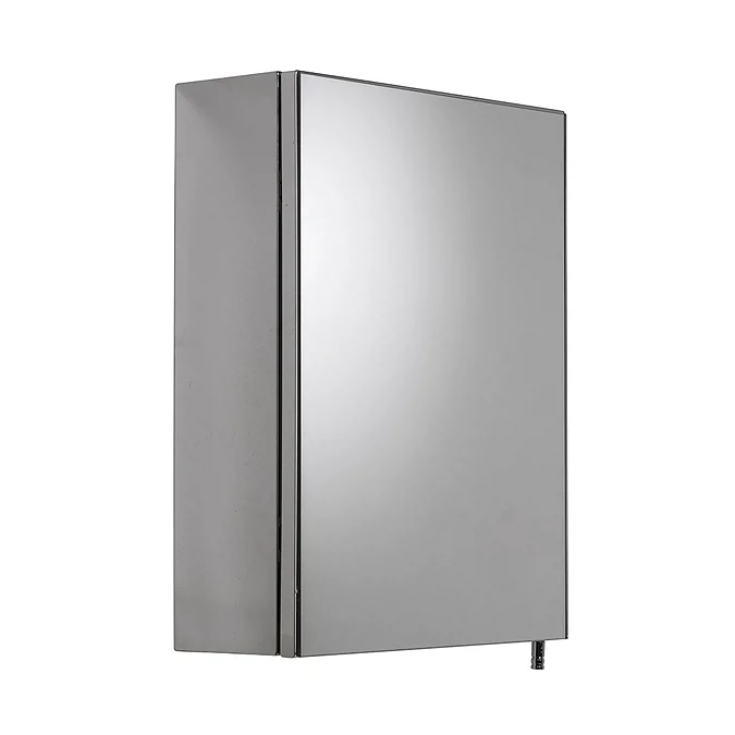 Croydex Avon Single Door Stainless Steel Mirror Cabinet