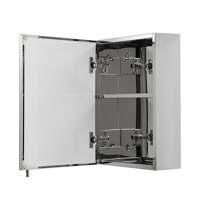 Croydex Avon Single Door Stainless Steel Mirror Cabinet - Image 3