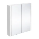 Toreno 2-Door Mirror Cabinet (Minimalist White - 617mm Wide)