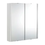 Nuie Minimalist 2-Door Bathroom Mirror Cabinet (Width 617mm)