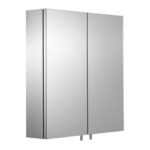 Croydex Cullen Double Door Stainless Steel Mirror Cabinet - 520mm x 450mm