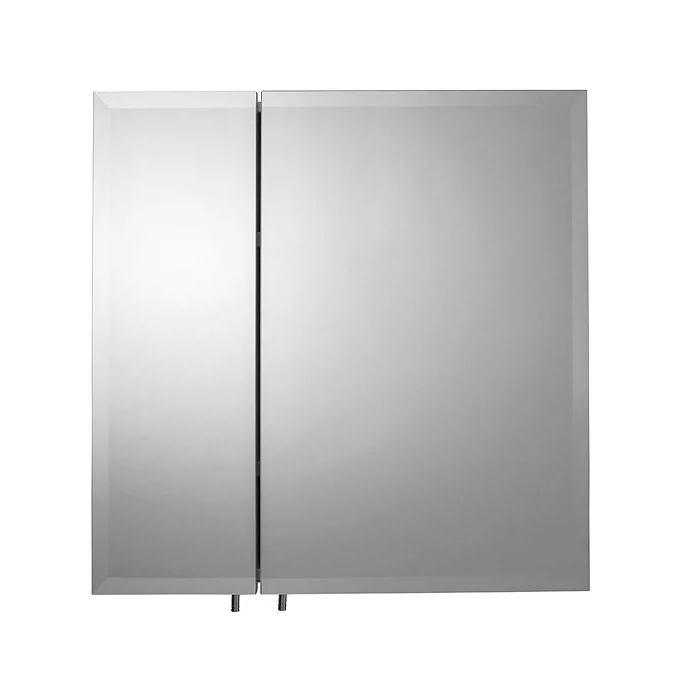 Croydex Wellington Double Door Bi-View White Steel Mirror Cabinet with FlexiFix - Image 4