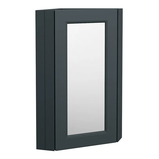 Chatsworth Corner Mirror Cabinet Graphite - Image 4