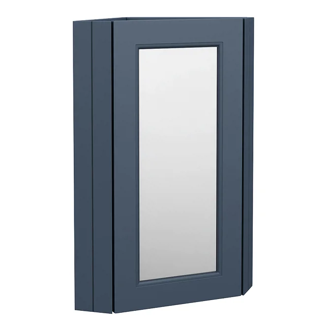 Chatsworth Corner Mirror Cabinet Blue - Image 4