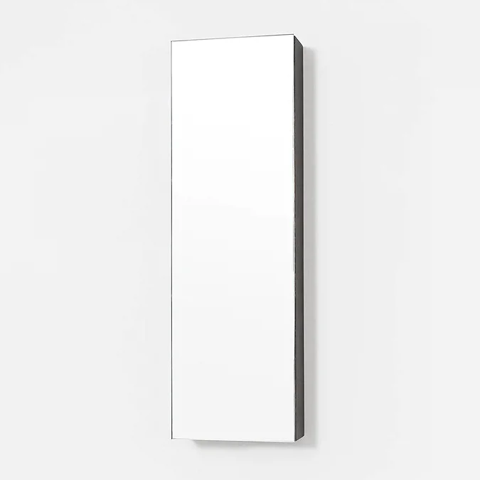 800mm Slimline Mirror Cabinet Dark Oak