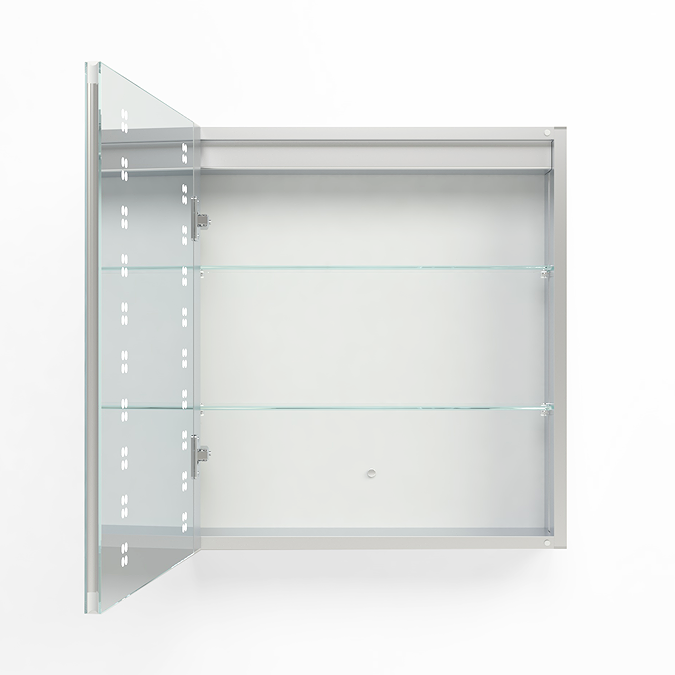 Toreno 550 x 600mm LED Illuminated Mirror Cabinet with Motion Sensor - Image 5