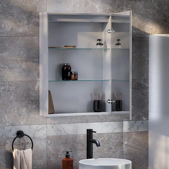 Toreno 500 x 700mm LED Illuminated Strips Mirror Cabinet with Motion Sensor and Anti-Fog - Image 4
