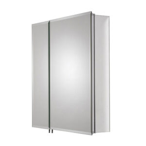 Croydex Newton Double Door Bi-View Mirror Cabinet with FlexiFix