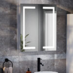 Toreno 600 x 700mm LED Illuminated 2-Door Mirror Cabinet with Motion Sensor