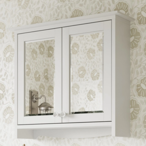 Burlington Guild Mirror Cabinet 650mm Varley White