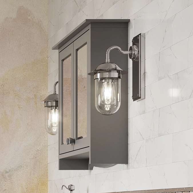 Burlington Guild 650mm Bathroom Mirror Cabinet - Ashbee Grey - Image 4