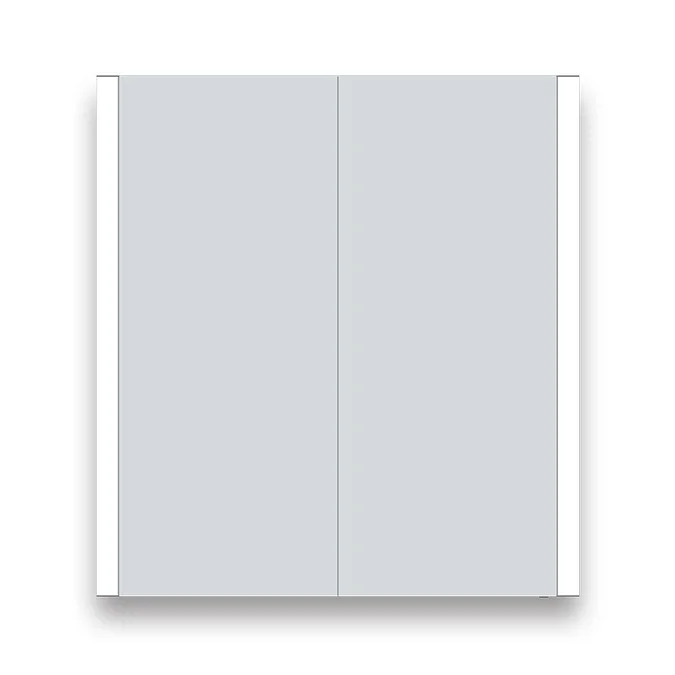 Toreno 700 x 650mm LED Illuminated 2-Door Bluetooth Mirror Cabinet with Motion Sensor, Anti-Fog & Shaving Socket - Image 6