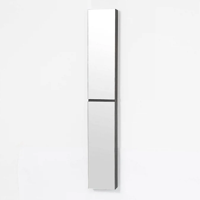 1622mm Slimline Tall Mirror Cabinet Dark Oak