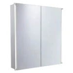 Tavistock Sleek Double Door Mirror Cabinet with LED Lighting