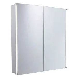 Tavistock Sleek Double Door Mirror Cabinet with LED Lighting