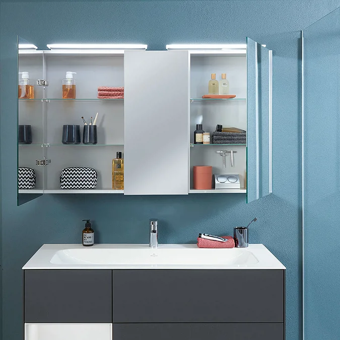 Villeroy and Boch H746 x W1007mm My View One LED Illuminated Mirror Cabinet - Image 2