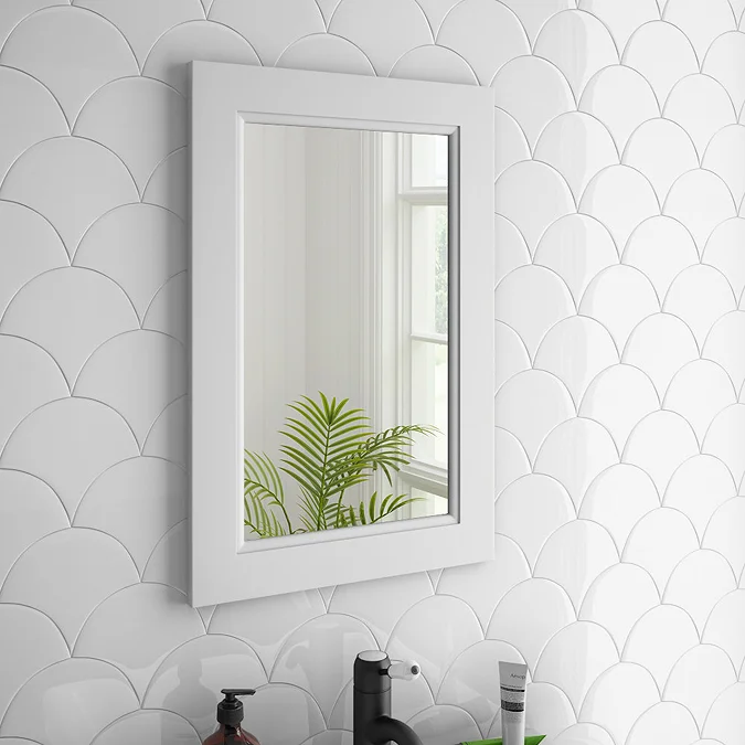 Chatsworth Mirror (600 x 400mm - White) - Image 2