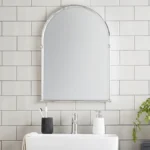 Chatsworth Traditional 673 x 490mm Arched Mirror - Chrome
