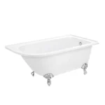 Appleby 1550 Roll Top Shower Bath + Chrome Leg Set Right Hand Option