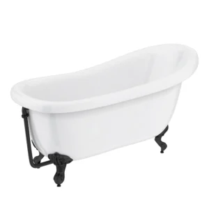 Astoria 1550 Roll Top Slipper Bath + Matt Black Leg Set