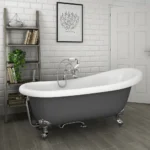Astoria Grey 1710 Roll Top Slipper Bath w. Ball + Claw Leg Set