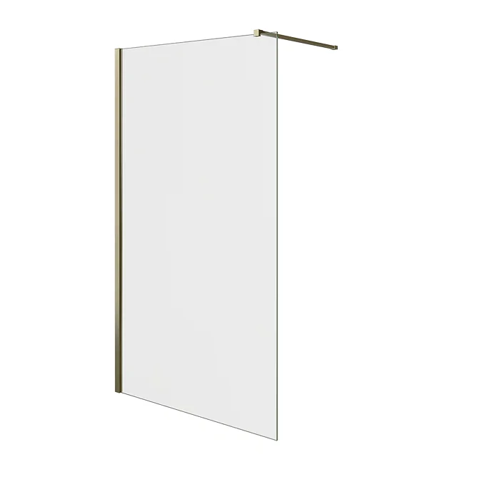 Arezzo 1700 x 800 Brushed Brass Wet Room (inc. Screen + Tray) - Image 2