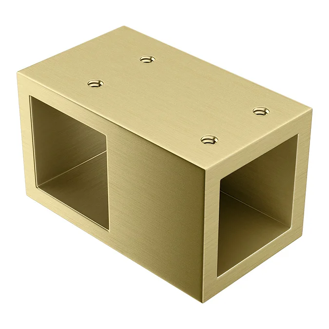 Arezzo 1400 x 900 Fluted Glass Brushed Brass Walk In Enclosure (inc. Main Screen, Side Panel + Tray) - Image 7