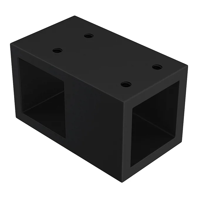 Arezzo 1600 x 800 Fluted Glass Matt Black Walk In Enclosure (inc. Main Screen, Side Panel + Tray) - Image 7