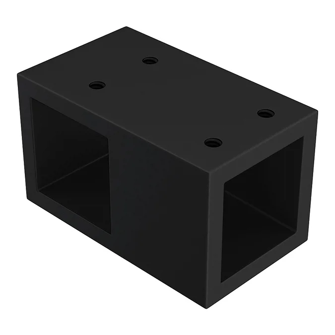 Arezzo Matt Black 10mm Glass 1700 x 800 Wet Room (with Screen, Side Panel + Tray) - Image 4