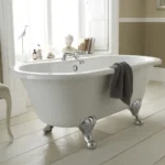 Nuie Grosvenor 1500 Small Double Ended Roll Top Bath inc. Chrome Legs