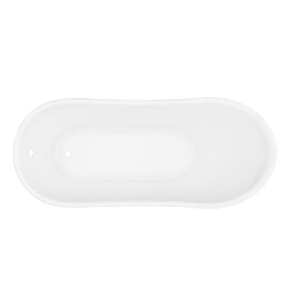 Harlow 1610 x 705mm Slipper Bath + Brushed Brass Leg Set - Image 4
