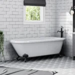 Bromley 1780 Single Ended Roll Top Bath + Matt Black Leg Set