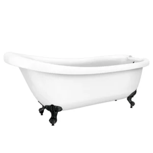 Oxford 1710 Roll Top Slipper Bath + Matt Black Leg Set