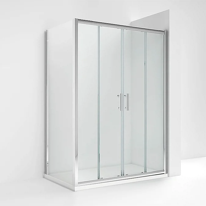 Toreno 1400 x 700mm Double Sliding Door Shower Enclosure without Tray