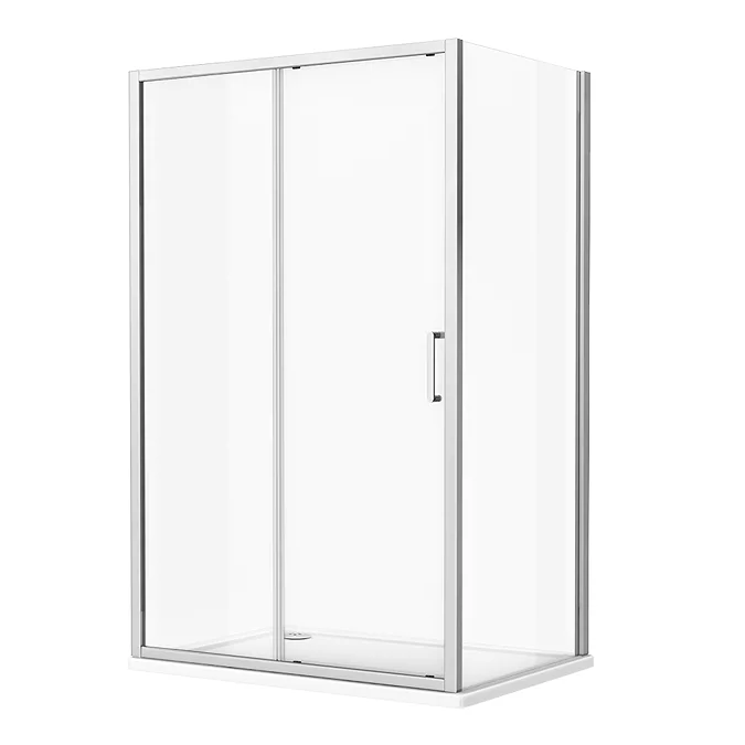Monza 1200 x 900mm Sliding Door Shower Enclosure without Tray - Image 2