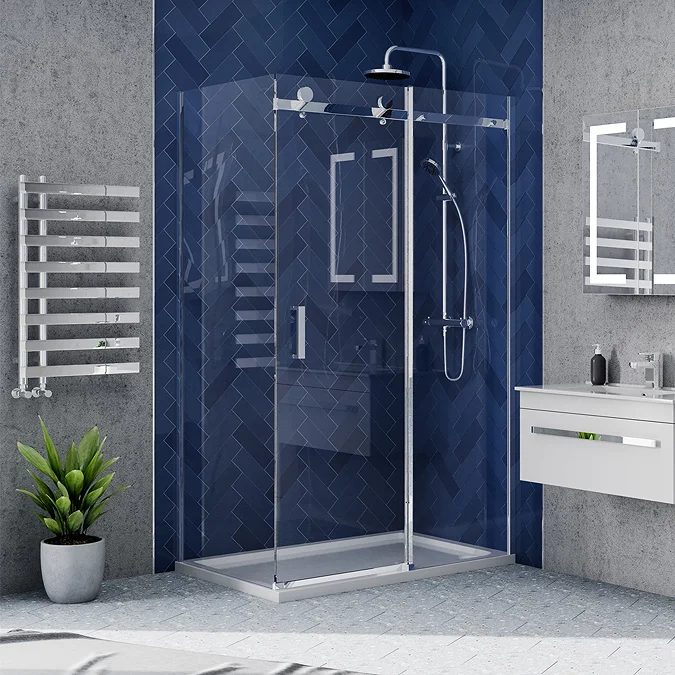 Nova Frameless 1000 x 800 Sliding Door Shower Enclosure