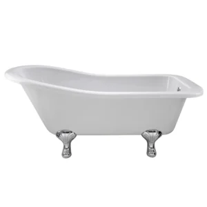 Old London - Brockley 1690 x 730 Slipper Freestanding Bath with Chrome Leg Set Corbel Leg Set
